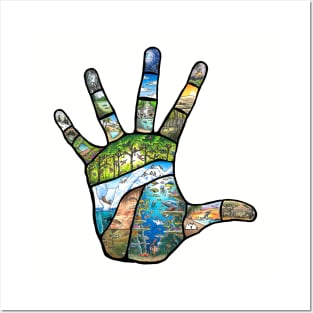 Nature Hand Posters and Art